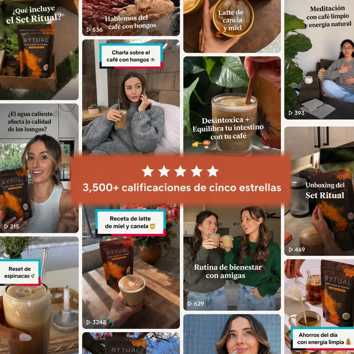 RYTUAL® - Café a base de hongos | Reducí tu hinchazón, regulá tu cortisol, recuperá tu energía.